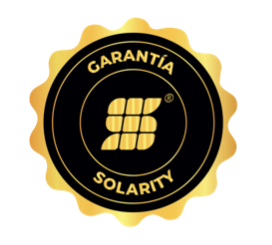 Sello oficial de Garantía Solarity TotalCare respaldo por contrato